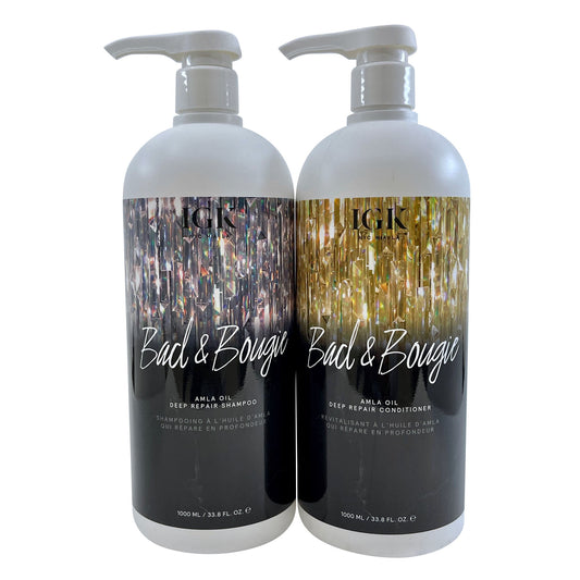 IGK Bad & Bougie Amla Oil Deep Repair Shampoo & Conditioner Set - 33.8 oz each