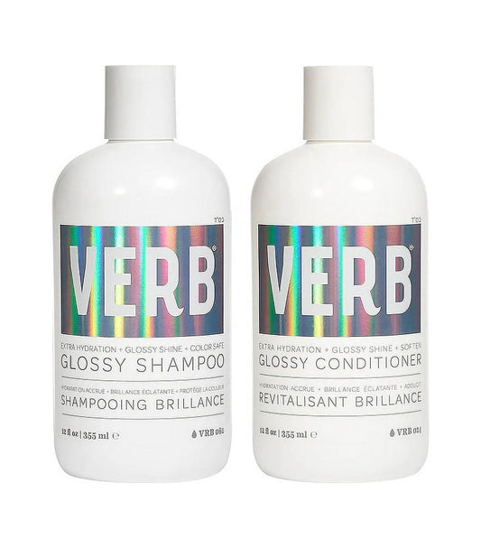 Verb Glossy Shampoo & Conditioner Set - 12.0 oz each
