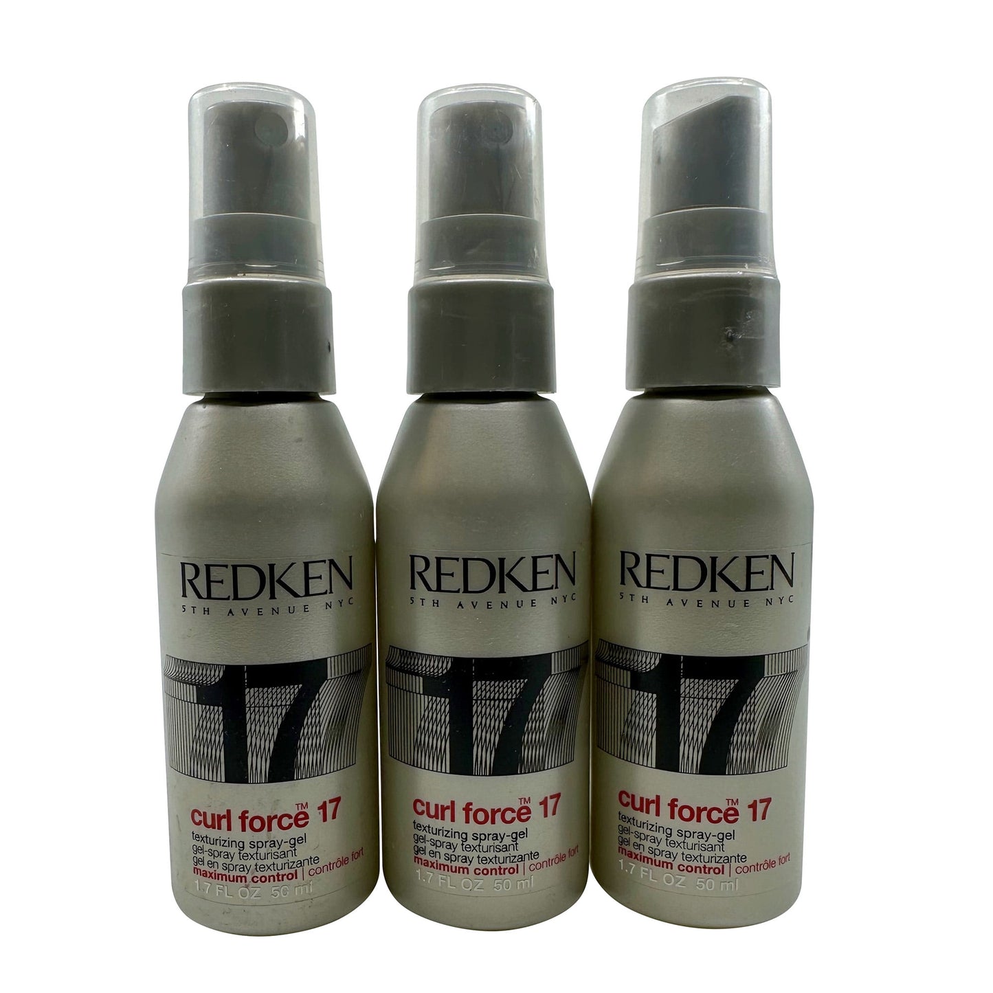 Redken Curl Force 17 Texturizing Spray Hair Gel - 1.7 oz (Set of 3)