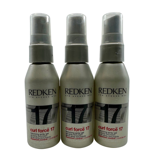 Redken Curl Force 17 Texturizing Spray Hair Gel - 1.7 oz (Set of 3)