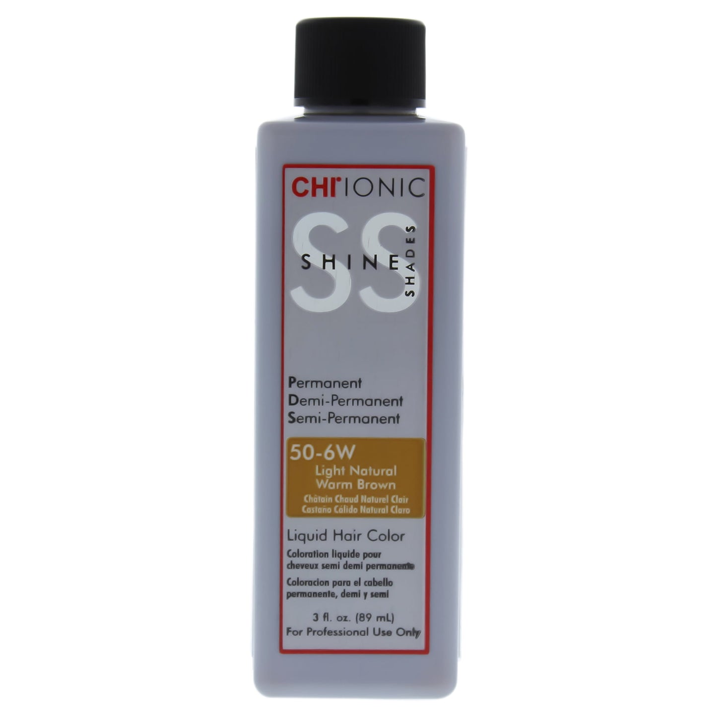 CHI Ionic Shine Shades Liquid Hair Color - 3.0 oz - 50-6W Light Natural Warm Brown
