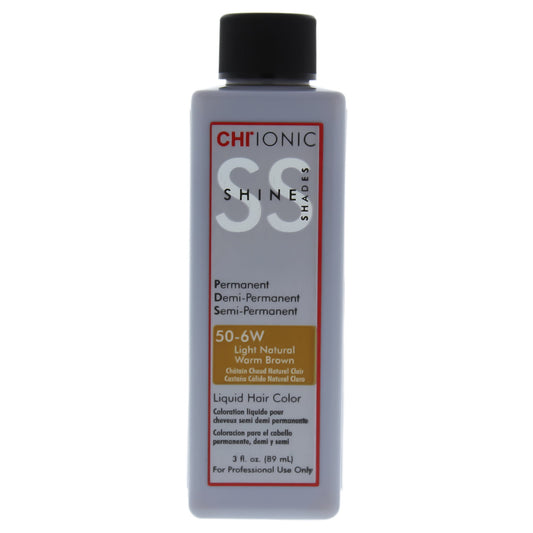 CHI Ionic Shine Shades Liquid Hair Color - 3.0 oz - 50-6W Light Natural Warm Brown