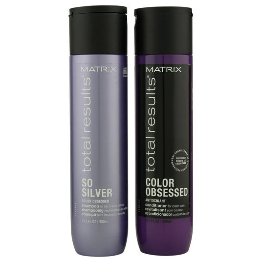 Matrix Total Results So Silver Shampoo & Color Obsessed Conditioner 300 ml Set