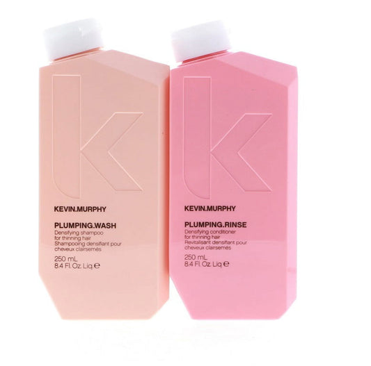Kevin Murphy Plumping Wash Shampoo and Densifying Rinse Conditioner Set - 8.4 oz each
