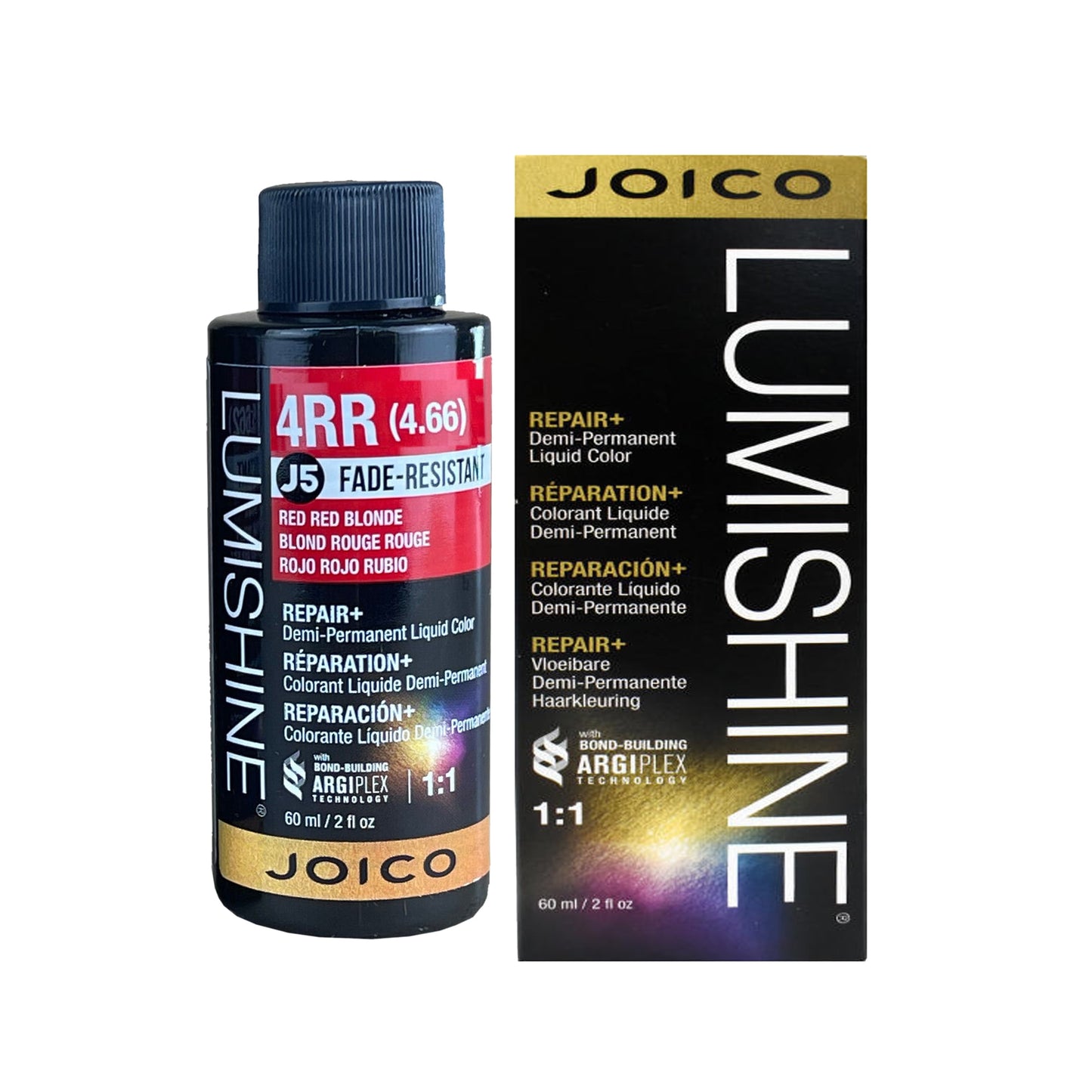 Joico Lumishine Demi Permanent Liquid Hair Color - 2.0 oz - 4RR Red Red Med Brown
