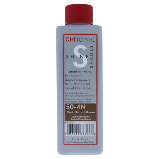 CHI Ionic Shine Shades Liquid Hair Color - 3.0 oz - 50-4N Dark Natural Brown