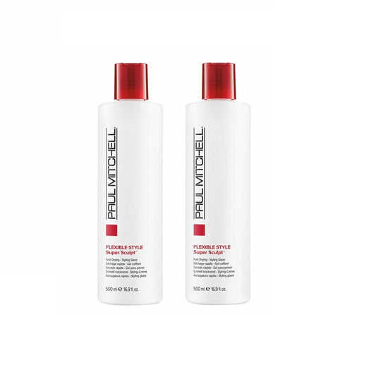 Paul Mitchell Flex Style Super Sculpt Fast Dry Styling Glaze - 16.9 oz (Pack of 2)