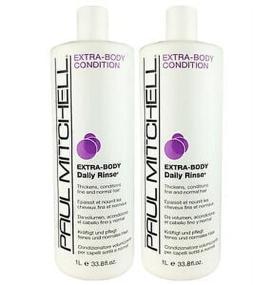 Paul Mitchell Extra Body Daily Rinse Liter 33.8 oz (Pack of 2)