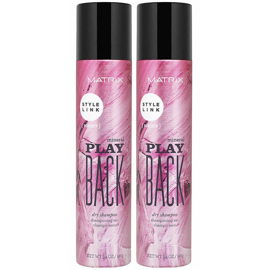 Matrix Style Link Mineral Play Back Dry Shampoo 3.4oz (Pack of 2)