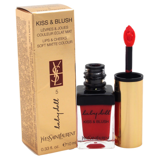 Yves Saint Laurent Baby Doll Kiss & Blush - 0.33 oz - 5 Rouge Effrontee