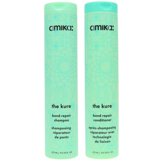 Amika The Kure Bond Repair Shampoo & Conditioner - 9.2 oz each - Combo Pack