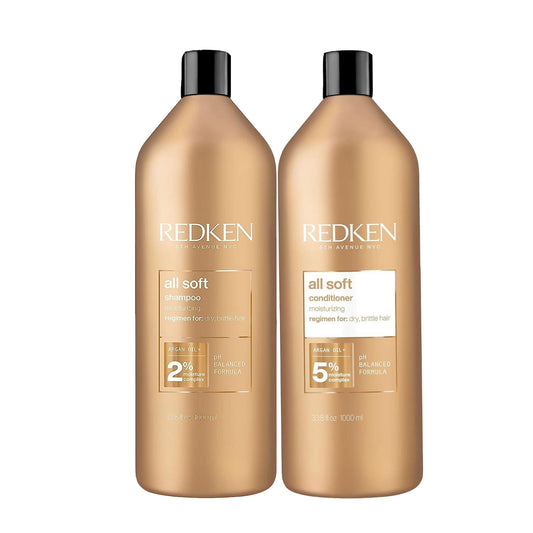 Redken All Soft Moisturizing Shampoo and Conditioner Set - 33.8 oz each