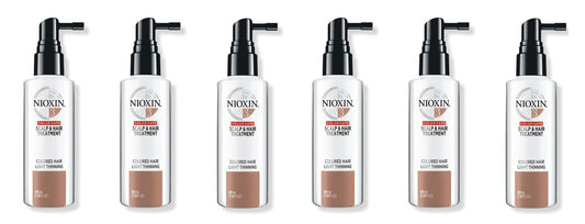 Nioxin System 3 Scalp & Hair Treatment for Light Thinning Colored Hair  (Pack of 6)