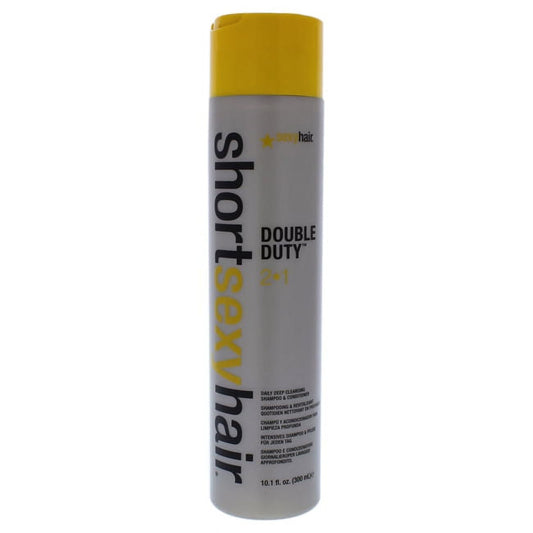 SexyHair Double Duty 2-In-1 Daily Deep Cleansing Shampoo & Conditioner - 10.1 Oz