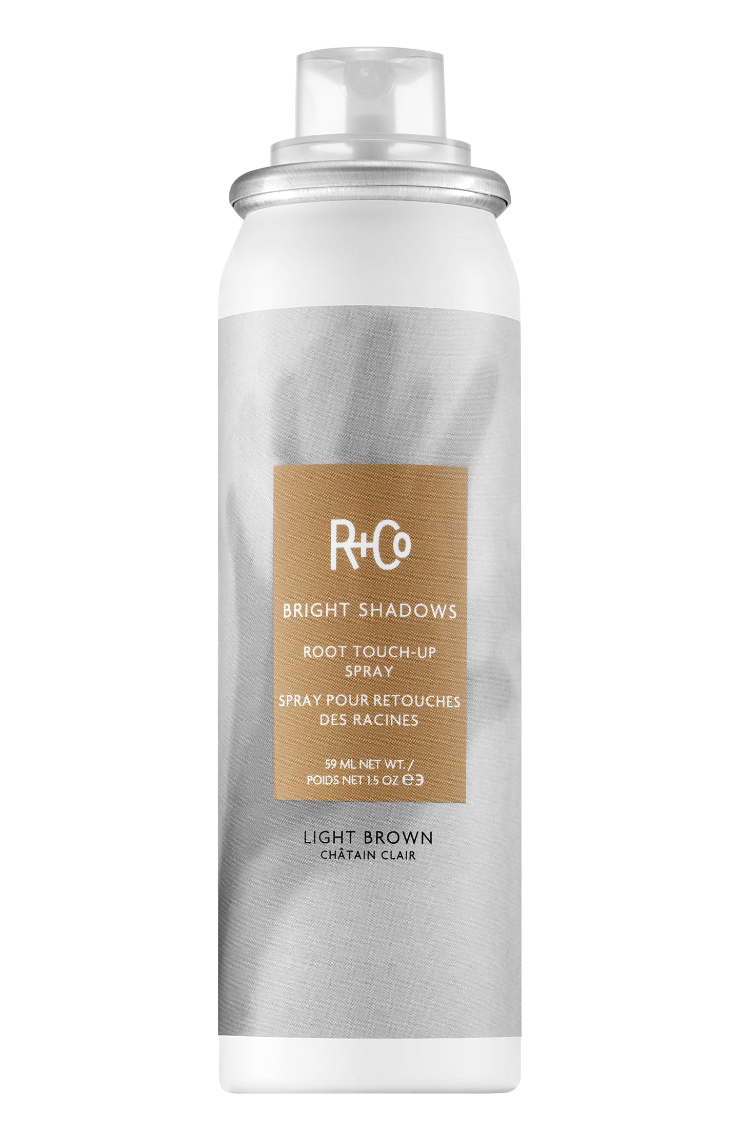 R+Co Bright Shadows Root Touch Up Spray - 1.5 oz - Light Brown