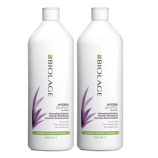 Matrix Biolage Hydrasource Detangling Solution - 33.8 oz (2 Pack)