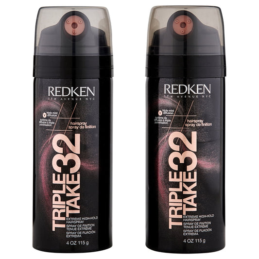 Redken Triple Pure 32 Extreme High Hold Hairspray - 4.0 oz (2 Pack)