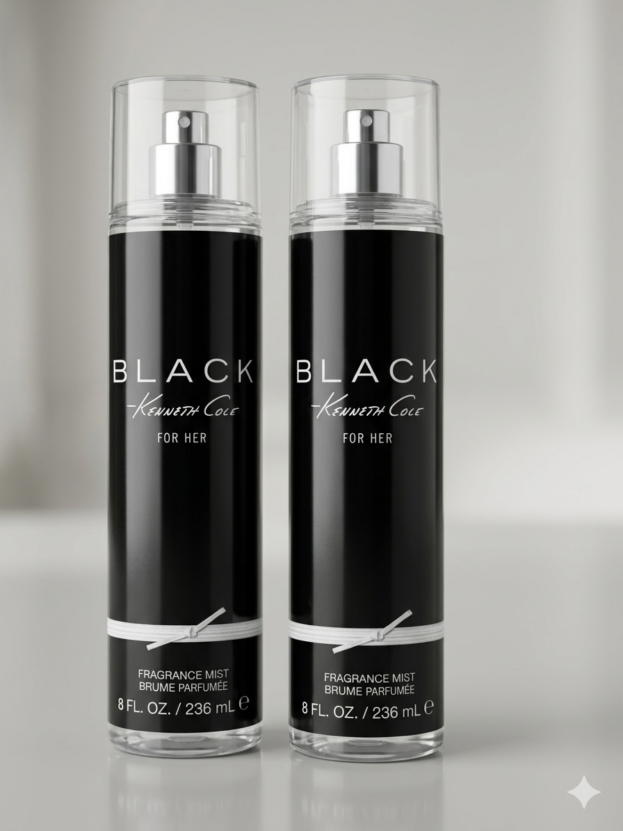 Kenneth Cole Black Fragrance Mist For Her 8 FL. OZ. - 2 Pack
